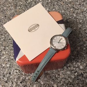 Fossil leather watch